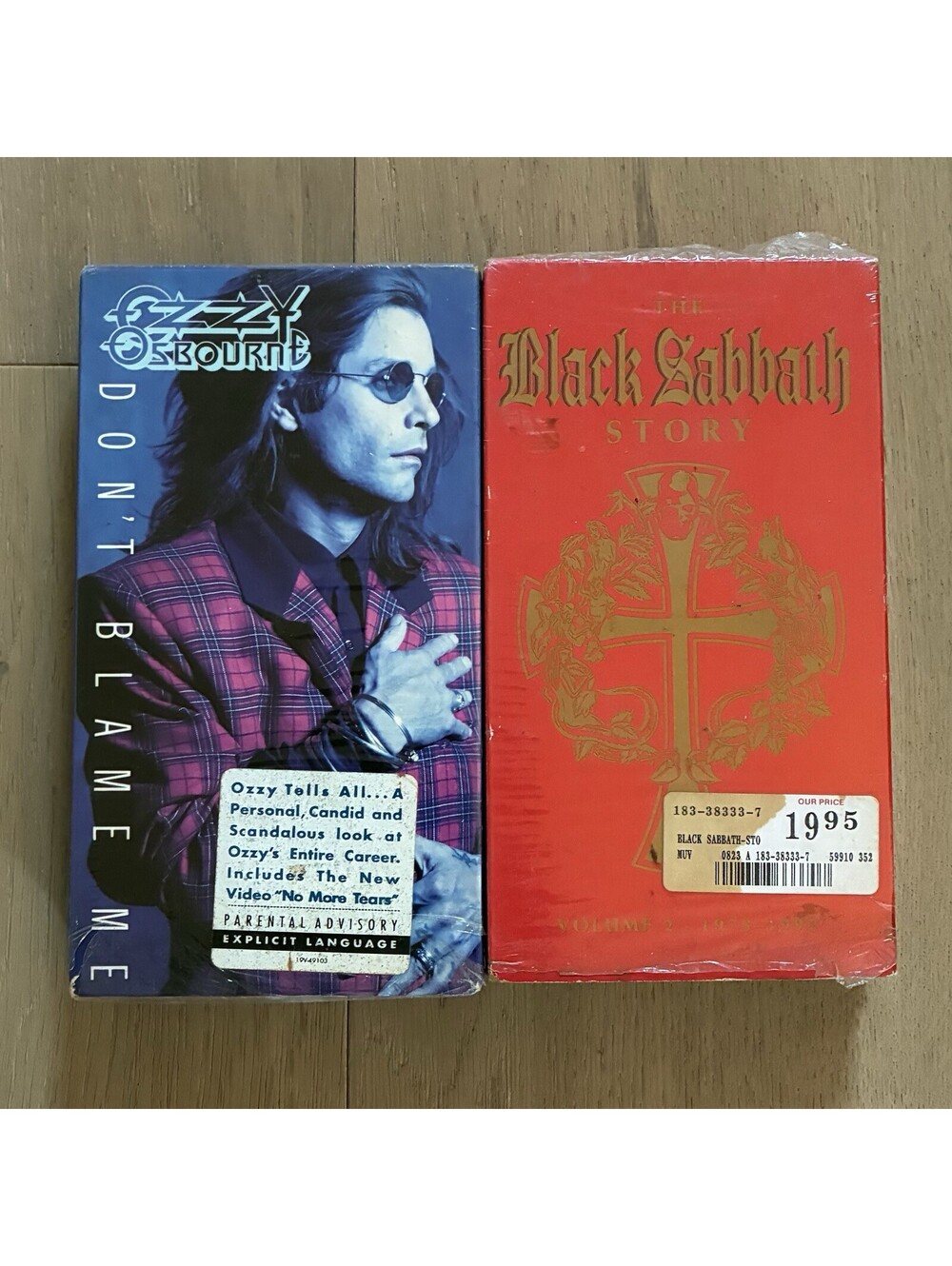 Set of 2 VHS - Black Sabbath Story V2 + Ozzy Osbourne Don't Blame Me